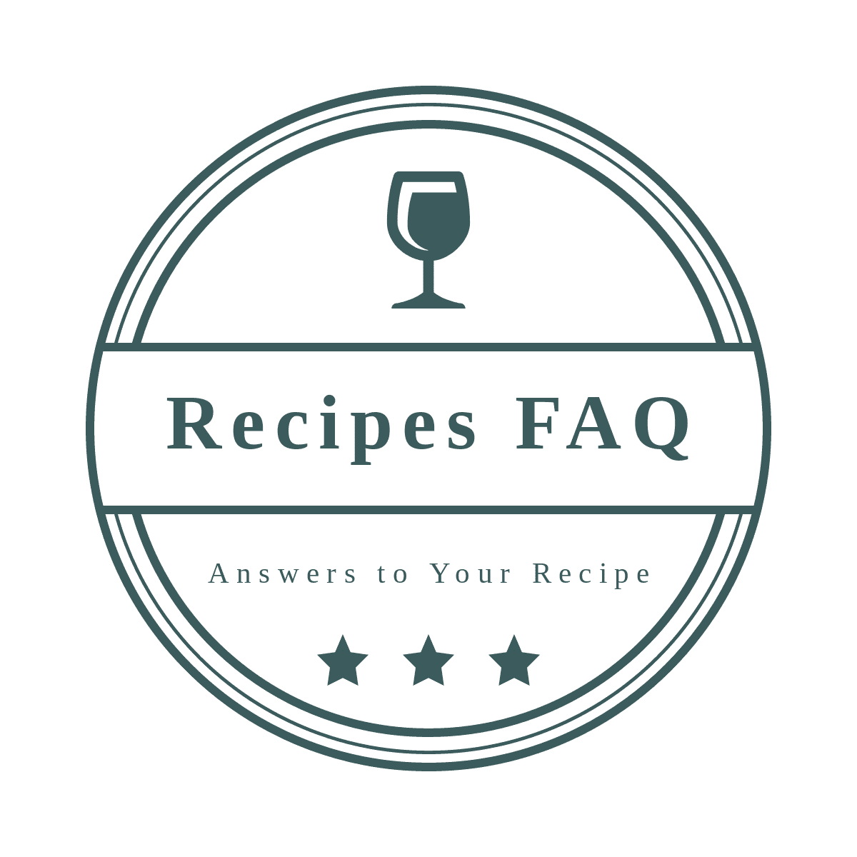 logo of the website "recipes faq"